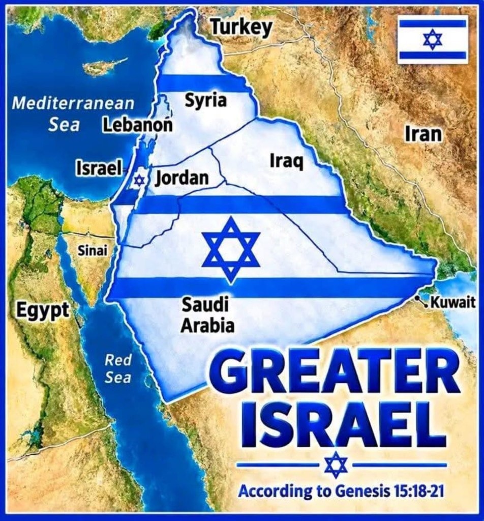 Post: Greater Israel map according to Genesis 15:18–21