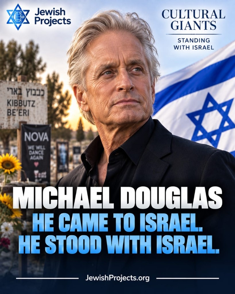 Post: Michael Douglas came to Israel and stood with Israel